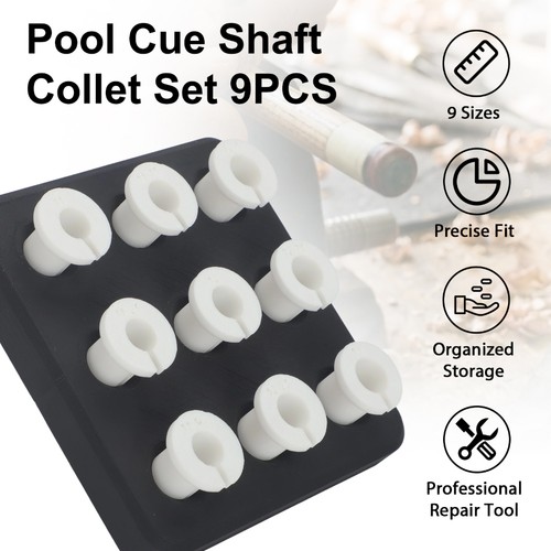 9pc pool cue - shaft, collet