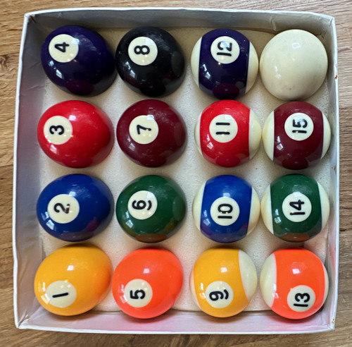 Pool balls set plus - pool, 1-15
