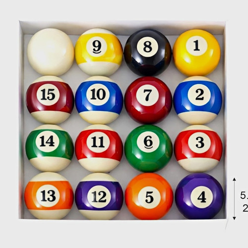25in pool billiard balls set - 2.25in,